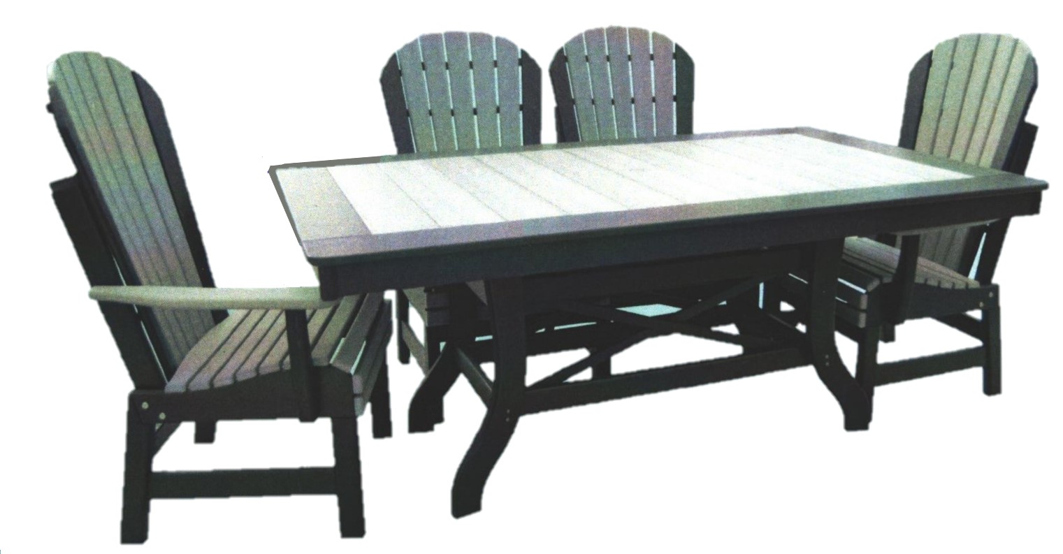 HN335 WITH FAN BACK CHAIRS W